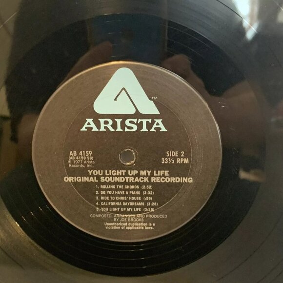 Joe Brooks You Light Up My Life (Vinyl, 1977) Arista AB 4159 VG Original Soundtr - Picture 7 of 7